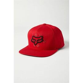 Бейсболка велосипедная Fox Top Coat Snapback Hat, Chili, 2021, 27082-555-OS, Вариант УТ-00265605: Размер: one size, изображение  - НаВелосипеде.рф