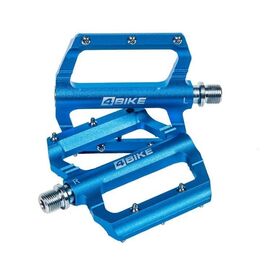 Педали велосипедные 4BIKE K315SBLUE, 116х98х16 мм, алюминий, 3 промподшипника, Cr-Mo ось, синий, ARV-K315SBLU, изображение  - НаВелосипеде.рф