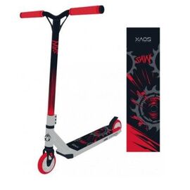 Самокат трюковый XAOS Saw 110 мм, двухколесный, черный/красный, 2021, SX18553, изображение  - НаВелосипеде.рф