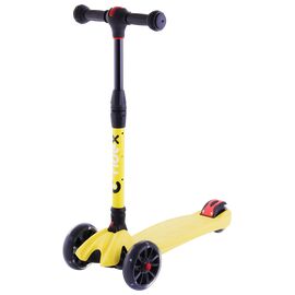 Самокат RIDEX 3D Stark 1/6, детский, трехколесный, складной, 135/90 мм, желтый, SX11548, изображение  - НаВелосипеде.рф