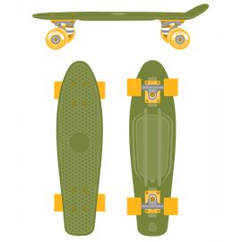 Круизер RIDEX Soldier 22"x6", пластик, ABEC-7 Carbon, зеленый, SX18605, изображение  - НаВелосипеде.рф