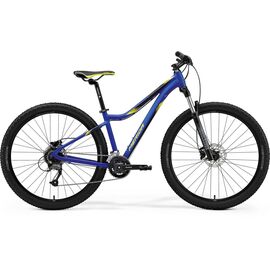 Горный велосипед Merida Matts 7.60 2x 27.5" 2021, 6110897205, Вариант УТ-00266728: Рама: L(18.5") (Рост: 177-186 см), Цвет: MattDarkBlue/Yellow, изображение  - НаВелосипеде.рф