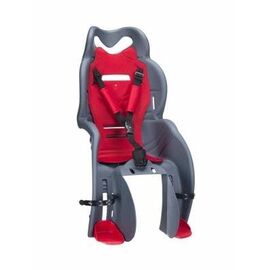 Детское велокресло Vinca sport Sanbas, заднее, на багажник, до 22 кг, светло-серый, HTP 155 Sanbas grey/red, изображение  - НаВелосипеде.рф