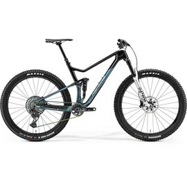 Двухподвесный велосипед Merida One-Twenty 9.8000 29" 2021, Вариант УТ-00266850: Рама: L(19") (Рост: 178-185 см), Цвет: Silver/Black/Blue, изображение  - НаВелосипеде.рф