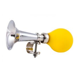 Клаксон металлический Vinca Spor tс желтой грушей, HR 277 yellow, изображение  - НаВелосипеде.рф