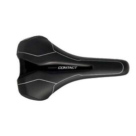 Седло велосипедное Giant CONTACT UPRIGHT, микрофибра, пена, сталь, черный/белый, 120000014, изображение  - НаВелосипеде.рф