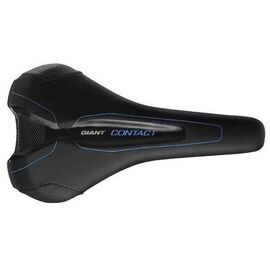 Седло велосипедное Giant CONTACT FORWARD, черный/синий, 120000012, изображение  - НаВелосипеде.рф
