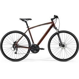 Гибридный велосипед Merida Crossway 40 28" 2021, Вариант УТ-00267198: Рама: L(55cm) (Рост: 179-184 см), Цвет: Bronze/BrownBlack, изображение  - НаВелосипеде.рф