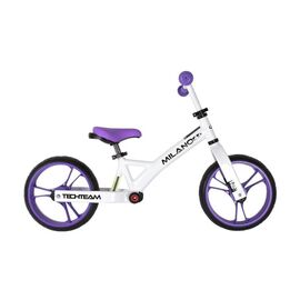 Беговел TechTeam Milano 4, детский, колеса EVA, 12", 2021, фиолетовый, TT002012, изображение  - НаВелосипеде.рф