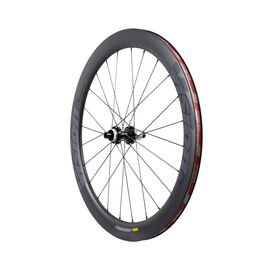 Колесо велосипедное FSA Vision SC 55 DB, 700 mm, заднее, Carbon, 19 IWR, 55 HRI, Centerlock, 12-142 mm, 24h, 2028019997, изображение  - НаВелосипеде.рф
