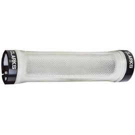 Грипсы велосипедные Green Cycle GGR-428, 130 mm, с двумя черными замками, черно-серый, GRI-99-88, изображение  - НаВелосипеде.рф