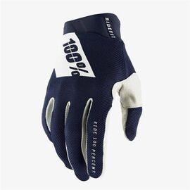 Велоперчатки 100% Ridefit Glove, Navy/White, 2021, 10014-375-12, Вариант УТ-00267854: Размер: L, изображение  - НаВелосипеде.рф