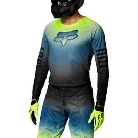 Велоджерси Fox Airline Reepz Jersey, Black/Yellow, 26731-019-L, Вариант УТ-00267868: Размер: L, изображение  - НаВелосипеде.рф