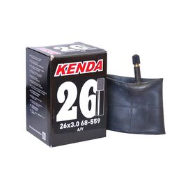 Камера велосипедная Kenda, 26''x3.00, для Downhill, a/v, черная, 514471, изображение  - НаВелосипеде.рф