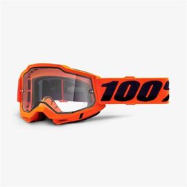 Веломаска 100% Accuri 2 Enduro Goggle Orange / Clear Dual Lens, 50221-501-05, изображение  - НаВелосипеде.рф