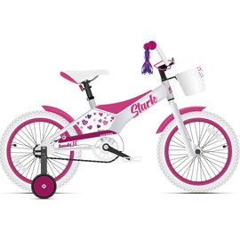 Детский велосипед Stark'21 Tanuki 18 Girl 18" 2021, Вариант УТ-00269226: Возраст: 5-6 лет (Рост: 110-125 см), Цвет: белый/розовый, изображение  - НаВелосипеде.рф