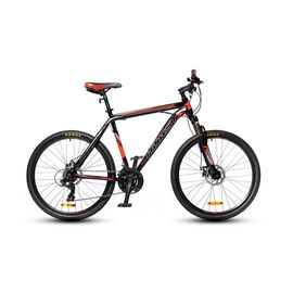 Горный велосипед Horst STALKER 26" 2021, Вариант УТ-00221190: Рама: 15" (Рост: 150-160см), Цвет: черный/красный, изображение  - НаВелосипеде.рф