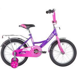 Детский велосипед Novatrack Vector 16" 2020, 163VECTOR.SL20, Вариант УТ-00271176: Возраст: 4-6 лет (Рост: до 115 см), Цвет: лиловый , изображение  - НаВелосипеде.рф