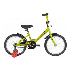 Детский велосипед Novatrack Twist 18" 2020, Вариант УТ-00271186: Возраст: 6-7 лет (Рост: до 125 см), Цвет: зеленый , изображение  - НаВелосипеде.рф
