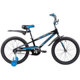 Детский велосипед Novatrack Dodger 20" 2019, 205ADODGER.BK9, Вариант УТ-00271589: Возраст: 7-9 лет (Рост: до 130 см), Цвет: черный, изображение  - НаВелосипеде.рф