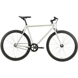 Городской велосипед Black One Urban 700 28" 2021, Вариант УТ-00269211: Рама: (19") (Рост: 165-182 см), Цвет: серебристый/черный, изображение  - НаВелосипеде.рф