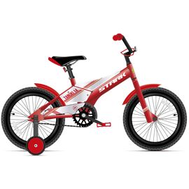 Детский велосипед Stark'21 Tanuki 14 Boy 14" 2021, Вариант УТ-00269222: Возраст: 3-4 года (Рост: 85-100 см), Цвет: красный/белый, изображение  - НаВелосипеде.рф