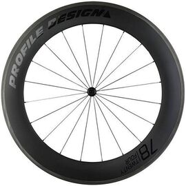 Колесо велосипедное Profile Design Wheel 78 Twenty Four Tubular Front, переднее, 700С, Black, W7824TUBF1-1, изображение  - НаВелосипеде.рф