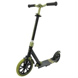 Самокат TechTeam Jogger 230, двухколесный, 230 мм, черный-зеленый, TT002016, изображение  - НаВелосипеде.рф