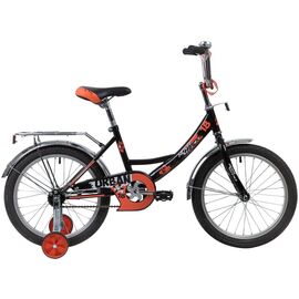 Детский велосипед Novatrack Urban 18" 2020, Вариант УТ-00271181: Возраст: 6-7 лет (Рост: до 125 см), Цвет: черный, изображение  - НаВелосипеде.рф