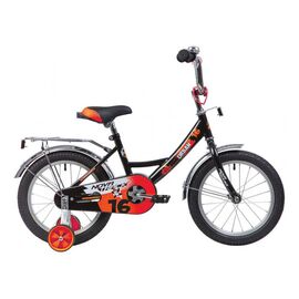 Детский велосипед Novatrack Urban 16" 2020, 163URBAN.BK20, Вариант УТ-00271183: Возраст: 4-6 лет (Рост: до 115 см), Цвет: черный, изображение  - НаВелосипеде.рф