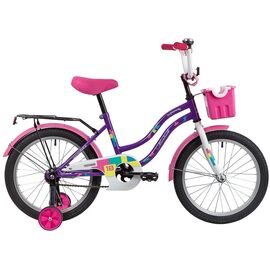 Детский велосипед Novatrack Tetris 18" 2020, 181TETRIS.VL20, Вариант УТ-00271190: Возраст: 6-7 лет (Рост: до 125 см), Цвет: белый, изображение  - НаВелосипеде.рф