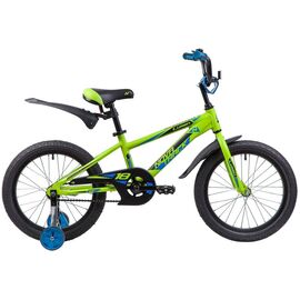 Детский велосипед Novatrack Lumen 18" 2019, Вариант УТ-00271207: Возраст: 6-7 лет (Рост: до 125 см), Цвет: зеленый , изображение  - НаВелосипеде.рф
