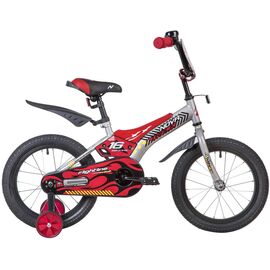 Детский велосипед Novatrack FlightLine 16" 2019, Вариант УТ-00271564: Возраст: 4-6 лет (Рост: до 115 см), Цвет: серый, изображение  - НаВелосипеде.рф