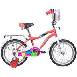 Детский велосипед Novatrack Candy 16" 2019, Вариант УТ-00271569: Возраст: 4-6 лет (Рост: до 115 см), Цвет: белый , изображение  - НаВелосипеде.рф