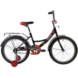 Детский велосипед Novatrack Urban 20" 2020, 203URBAN.BK20, Вариант УТ-00271578: Возраст: 7-9 лет (Рост: до 130 см), Цвет: черный, изображение  - НаВелосипеде.рф