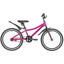 Детский велосипед Novatrack Prime 20" 2020, 207APRIME.GPN20, Вариант УТ-00271584: Возраст: 7-9 лет (Рост: до 130 см), Цвет: розовый металлик, изображение  - НаВелосипеде.рф