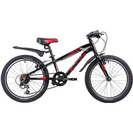 Подростковый велосипед Novatrack Prime 20" 2019, Вариант УТ-00271585: Возраст: 7-9 лет (Рост: до 130 см), Цвет: черный, изображение  - НаВелосипеде.рф
