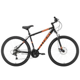 Горный велосипед Stark Tank 27.1 D 27.5" 2021, HQ-0004982, Вариант УТ-00271652: Рама: 16" (Рост: 150-165 см), Цвет: чёрный/оранжевый, изображение  - НаВелосипеде.рф