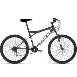 Горный велосипед Stark Slash 26.1 V 26" 2021, Вариант УТ-00271655: Рама: 14.5" (Рост: 135-155 см), Цвет: матовый/серый, изображение  - НаВелосипеде.рф