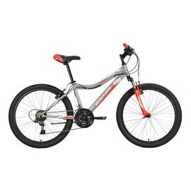 Подростковый велосипед Black One Ice 24" 2021, Вариант УТ-00271674: Возраст: 9-15 лет (Рост: 125-150 см), Цвет: серый/красный/белый, изображение  - НаВелосипеде.рф