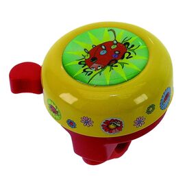 Звонок 5-420119 сталь/пластик детский с 3D-рисунком 6 цветов в ассортименте M-WAVE, изображение  - НаВелосипеде.рф