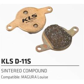 Тормозные колоднки KELLYS KLS D-11S, к дисковому тормозу, комозитные, совместим с MAGURA Louise, ZKE92265, изображение  - НаВелосипеде.рф