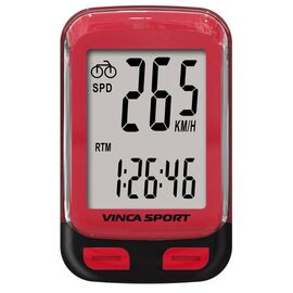 Велокомпьютер Vinca Sport, 12 функций, беспроводной, красный, V-3600 red, изображение  - НаВелосипеде.рф