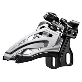 Переключатель передний SHIMANO XT M8020-E, E тип, side-swing, 3X11, верхняя тяга, IFDM8000E6X, изображение  - НаВелосипеде.рф