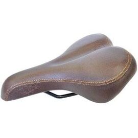 Седло велосипедное Vinca Sport Vintage, комфортное, 258x190мм, коричневое, VS 8291 Royal Man (brown), изображение  - НаВелосипеде.рф