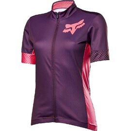 Велофутболка женская Fox Switchback SS Womens Jersey, фиолетовый, 15266-209-M, Вариант УТ-00042598: Размер М (15266-209-M), изображение  - НаВелосипеде.рф