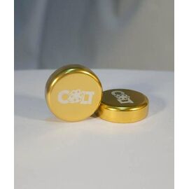 Заглушки руля Colt Lock, пара, золотой, HY-ALC-105-6, изображение  - НаВелосипеде.рф