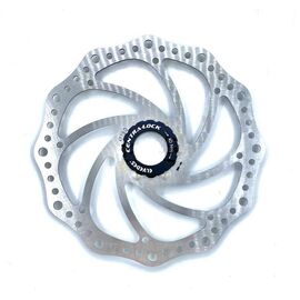 Диск тормозной Elvedes SCS16, 180 мм, Centerlock, нержавеющая сталь, серебристый, 2020073, изображение  - НаВелосипеде.рф