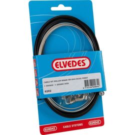 Набор Elvedes, для роллерных тормозов SHIMANO BR-IM41/50/53, трос, оплетка, 1000/1250 мм, черный, 6282, изображение  - НаВелосипеде.рф