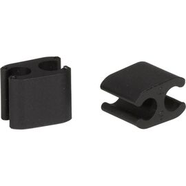 Клипса крепежная Elvedes, для крепления оплетки/гидролинии к раме, 5.0 мм/5.0 мм, ПВХ, 50 штук, черный, ELV2020104, изображение  - НаВелосипеде.рф